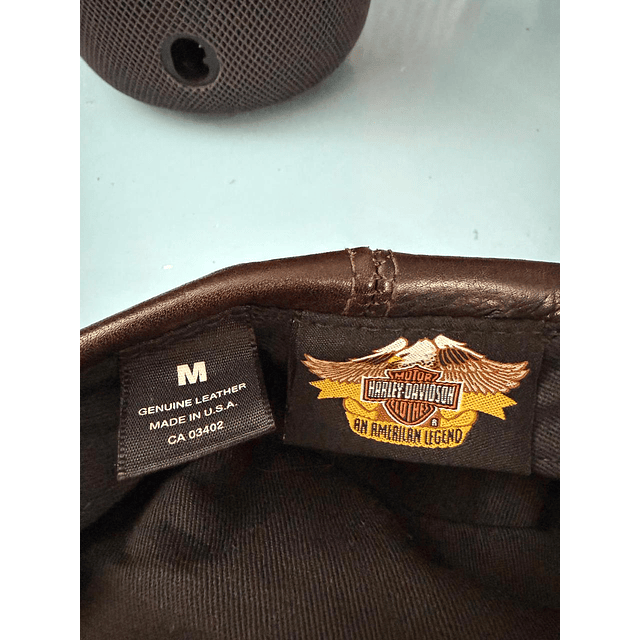 Boina cuero marca Harley Davidson, color café Talla M 1945 6