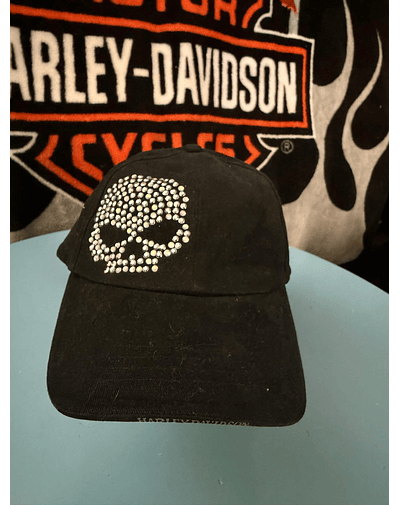 Gorro mujer marca Harley Davidson, talla ajustable 1947