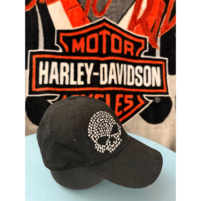 Gorro mujer marca Harley Davidson, talla ajustable 1947 5