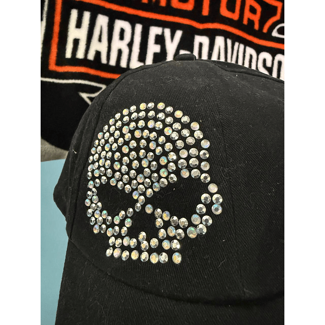 Gorro mujer marca Harley Davidson, talla ajustable 1947 6