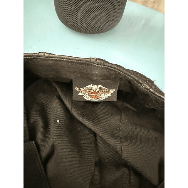 Boina cuero marca Harley Davidson, color negro Talla M 1950 4