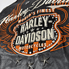 Chaqueta cuero marca Harley Davidson, color negro talla L 1952 8