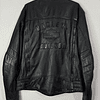  Chaqueta cuero casual marca Harley Davidson, color negra, Talla L 1953  2