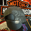 Gorro cuero ajustable marca Harley Davidson, color negro Talla ajustable 1956 2