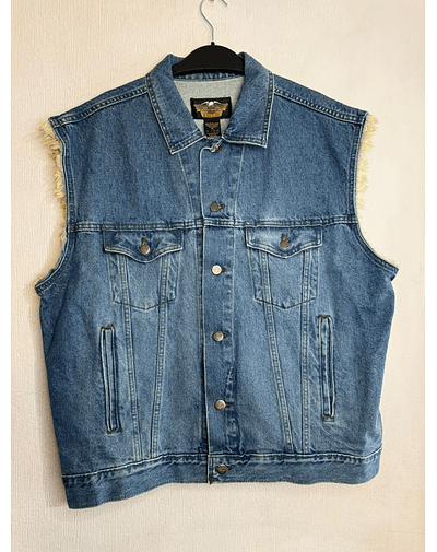 Chaqueta Denin Vest Parchera hombre Harley Davidson, Talla XL 1957