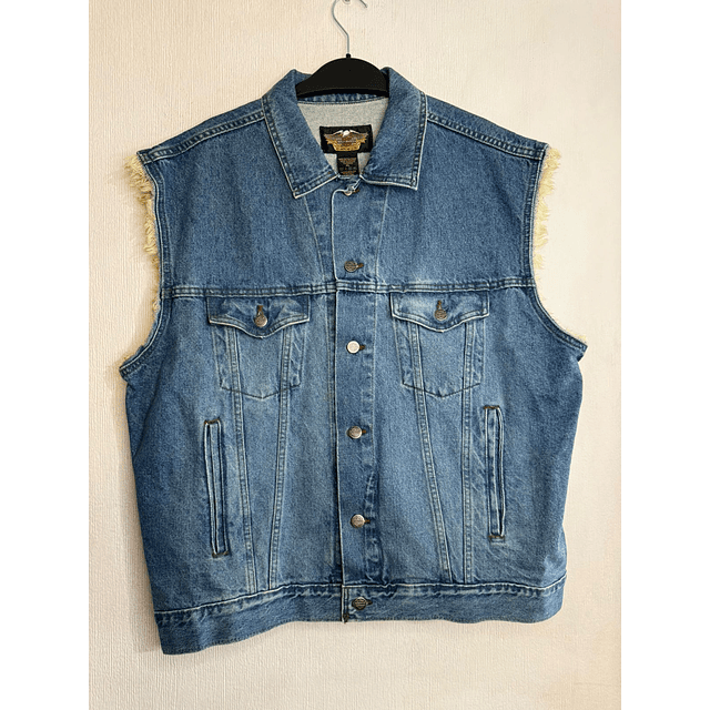 Chaqueta Denin Vest Parchera hombre Harley Davidson, Talla XL 1957 1