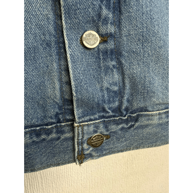 Chaqueta Denin Vest Parchera hombre Harley Davidson, Talla XL 1957 9