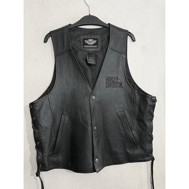 Chaqueta Vest Cuero Marca Harley Davidson, Talla L 1959 1