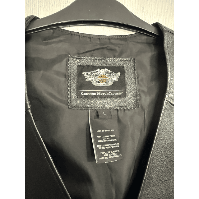 Chaqueta Vest Cuero Marca Harley Davidson, Talla L 1959 3