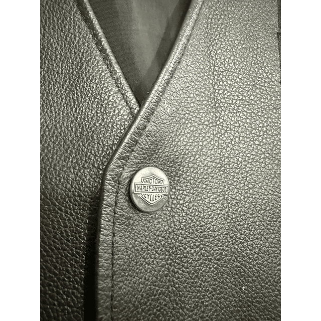 Chaqueta Vest Cuero Marca Harley Davidson, Talla L 1959 6