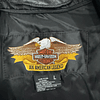 Chaqueta cuero marca Harley Davidson, color negro talla L 1961 6