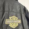 Chaqueta cuero marca Harley Davidson, color negro talla L 1961 11