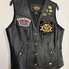 Chaqueta Vest Cuero mujer Marca Harley Davidson, Talla W/S 1962 1