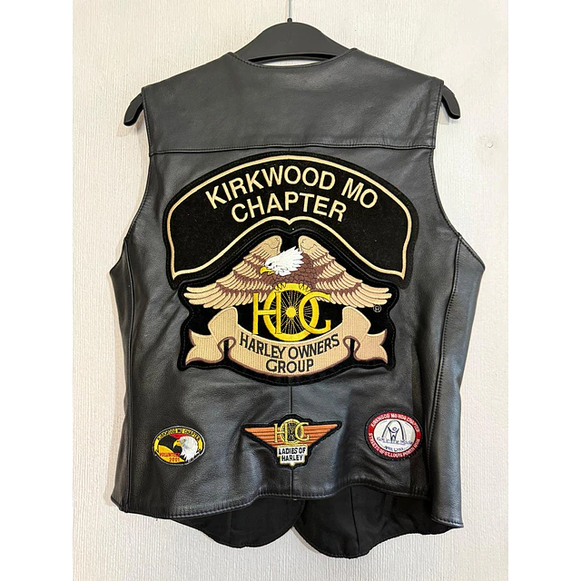 Chaqueta Vest Cuero mujer Marca Harley Davidson, Talla W/S 1962 2