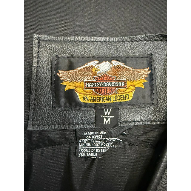Chaqueta Vest Cuero mujer Marca Harley Davidson, Talla W/S 1962 9