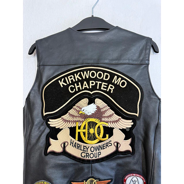 Chaqueta Vest Cuero mujer Marca Harley Davidson, Talla W/S 1962 11