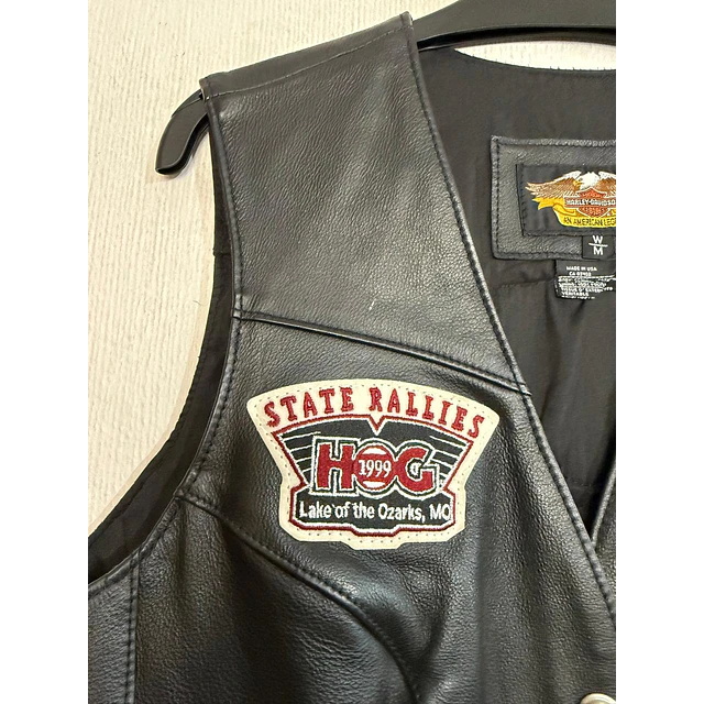 Chaqueta Vest Cuero mujer Marca Harley Davidson, Talla W/S 1962 12