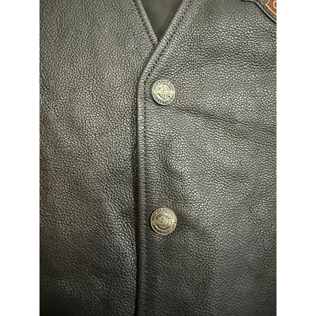 Chaqueta Vest Cuero Marca Harley Davidson, Talla M 1965 5