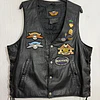 Chaqueta Parchera Vest casual reciclada marca Harley Davidson Talla L 1966 1