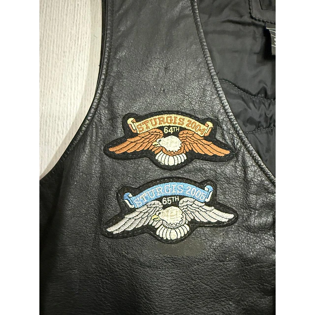 Chaqueta Parchera Vest casual reciclada marca Harley Davidson Talla L 1966 5