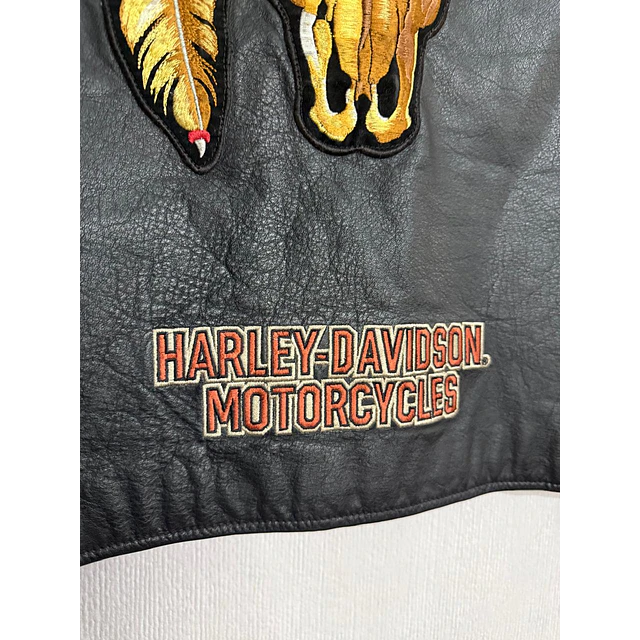 Chaqueta Parchera Vest casual reciclada marca Harley Davidson Talla L 1966 8