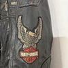 Chaqueta cuero marca Harley Davidson, color negro talla XL 1968 10
