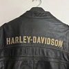 Chaqueta cuero marca Harley Davidson, color negro talla XL 1968 13