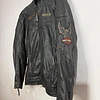 Chaqueta cuero marca Harley Davidson, color negro talla XL 1968 17