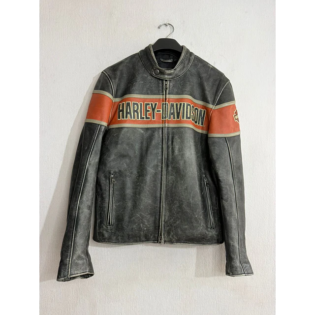 Chaqueta cuero marca Harley Davidson, modelo Victory Lane, talla M, 1969 1