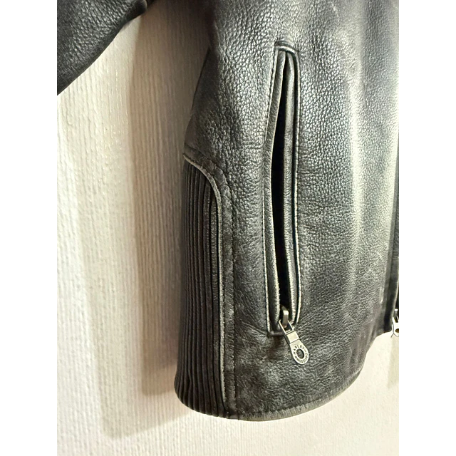 Chaqueta cuero marca Harley Davidson, modelo Victory Lane, talla M, 1969 9