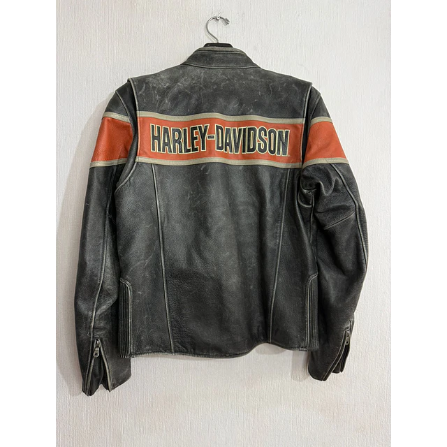 Chaqueta cuero marca Harley Davidson, modelo Victory Lane, talla M, 1969 2