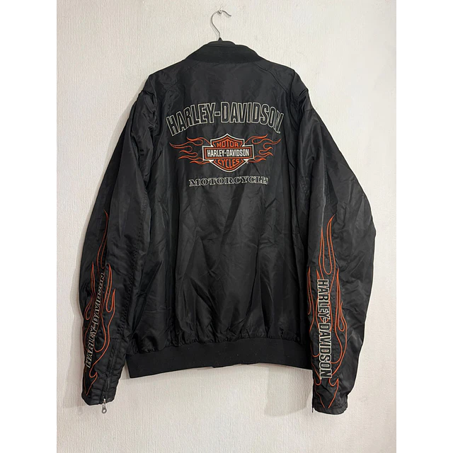 Chaqueta bomber casual marca Harley Davidson, modelo flame, Multicolor, talla 2XL 1971 2