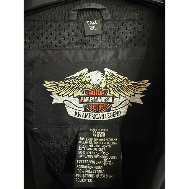 Chaqueta bomber casual marca Harley Davidson, modelo flame, Multicolor, talla 2XL 1971 3