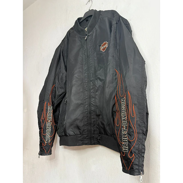 Chaqueta bomber casual marca Harley Davidson, modelo flame, Multicolor, talla 2XL 1971 5