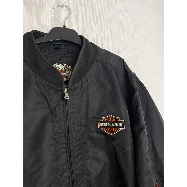 Chaqueta bomber casual marca Harley Davidson, modelo flame, Multicolor, talla 2XL 1971 6
