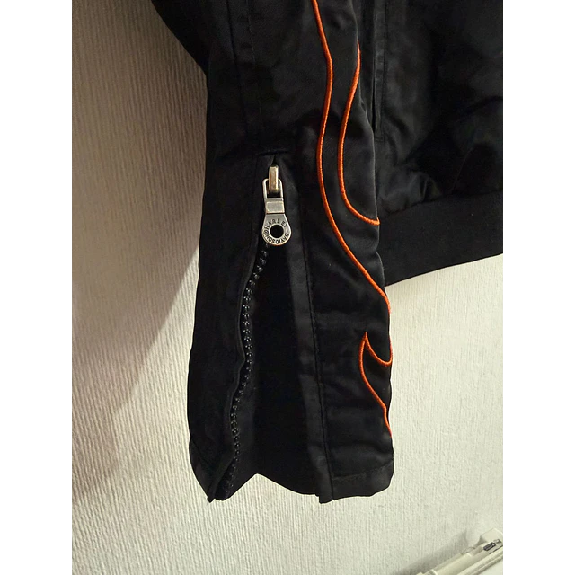 Chaqueta bomber casual marca Harley Davidson, modelo flame, Multicolor, talla 2XL 1971 8