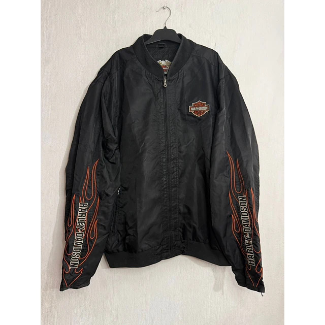 Chaqueta bomber casual marca Harley Davidson, modelo flame, Multicolor, talla 2XL 1971 1