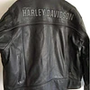 Chaqueta cuero marca Harley Davidson, color negro, modelo desmontable talla XL 1975 20
