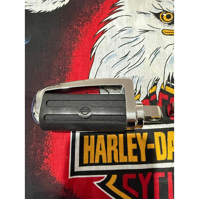 Pedales Moto Marca Harley Davidson, Black Rubber Foot Pegs Bar & Shield Footrests Footpegs 1979 2