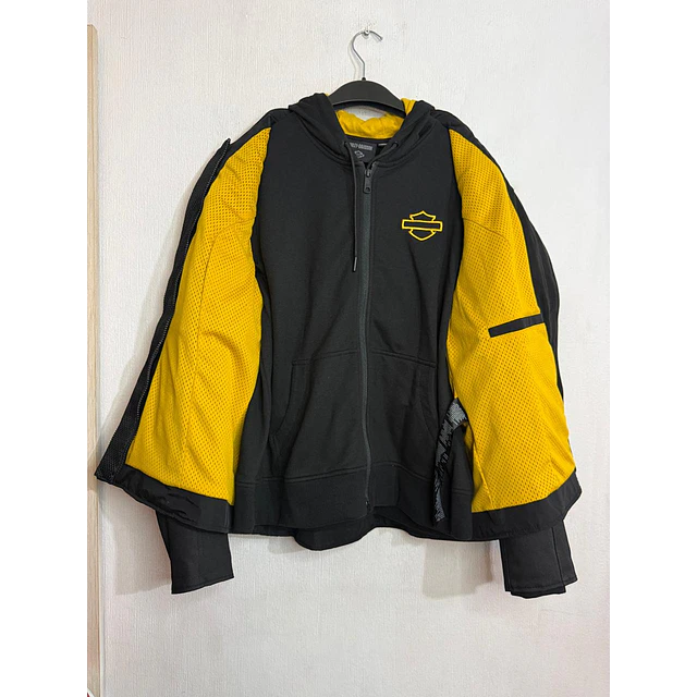 Chaqueta 3 en 1, con poleron extraible, marca Harley Davidson, Talla L 1980  2