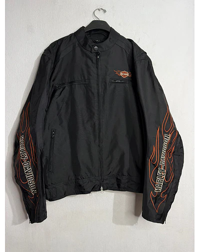 Chaqueta cordura marca Harley Davidson, modelo Flame talla XL 1982
