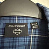 Camisa manga larga marca Harley Davidson, color a cuadros, Talla XL 1984 3