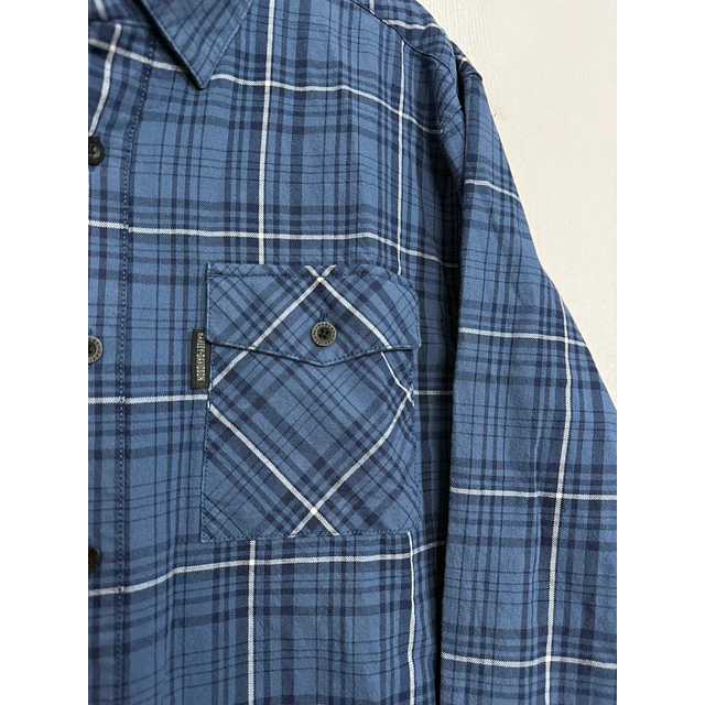 Camisa manga larga marca Harley Davidson, color a cuadros, Talla XL 1984 5