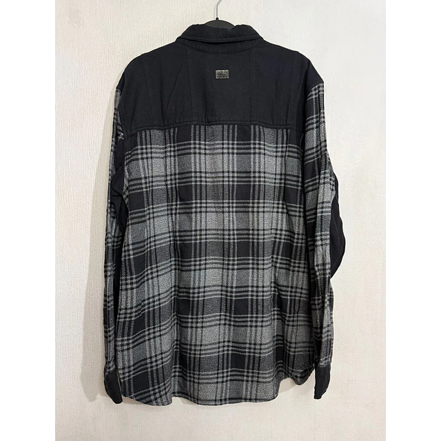 Camisa casual marca Harley Davidson, color negro y gris, Talla XL 1985 2