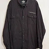 Camisa manga larga marca Harley Davidson, multicolor a lineas, Talla XL 1988 1