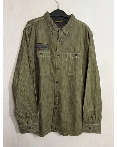 Camisa manga larga marca Harley Davidson, nueva con etiqueta, Talla XL 1989