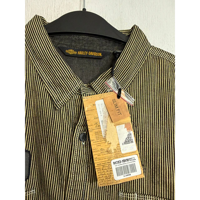 Camisa manga larga marca Harley Davidson, nueva con etiqueta, Talla XL 1989 5