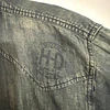 Camisa manga larga marca Harley Davidson, tela denin jeans, Talla XL 1987 5