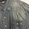 Camisa manga larga marca Harley Davidson, tela denin jeans, Talla XL 1987 6