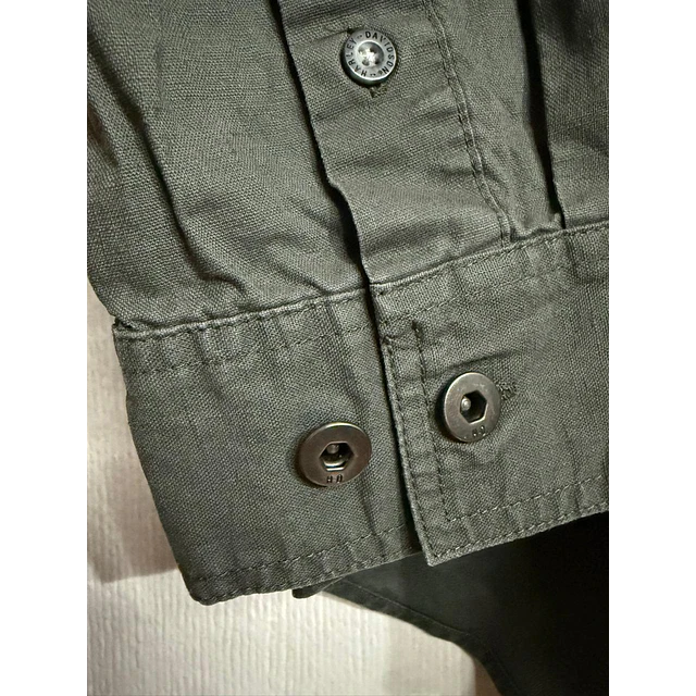 Camisa manga larga marca Harley Davidson, color gris, Talla XL 1990 5